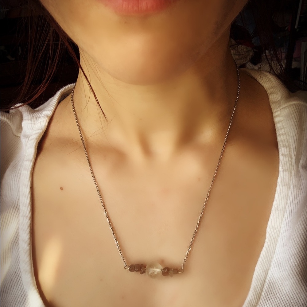 Moon phase necklace